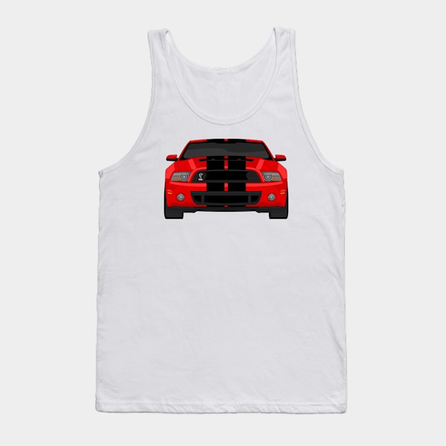 MUSTANG SHELBY GT500 DARK-RED Tank Top by VENZ0LIC